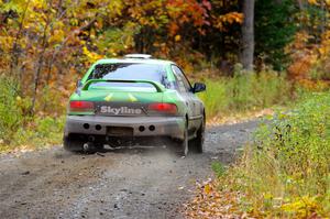 Carlos Neto / Fabio Costa Subaru 2.5RS on SS12, Trouble I.