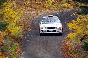 Richard Donovan / Greg Donovan Subaru Impreza on SS12, Trouble I.