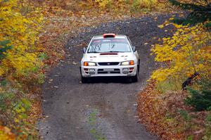 Richard Donovan / Greg Donovan Subaru Impreza on SS12, Trouble I.