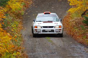 Richard Donovan / Greg Donovan Subaru Impreza on SS12, Trouble I.