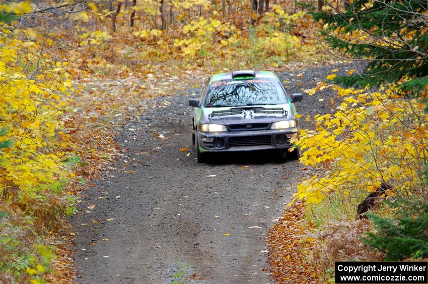 Carlos Neto / Fabio Costa Subaru 2.5RS on SS12, Trouble I.