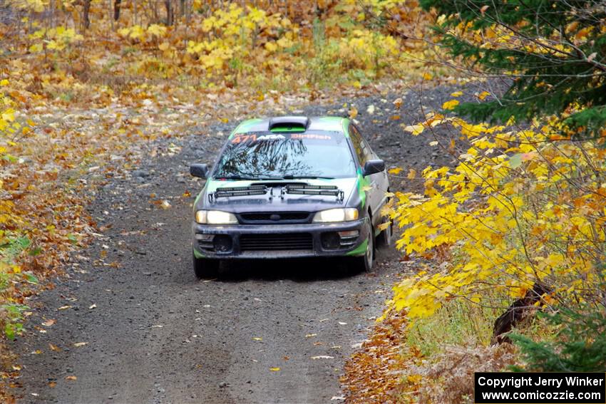 Carlos Neto / Fabio Costa Subaru 2.5RS on SS12, Trouble I.