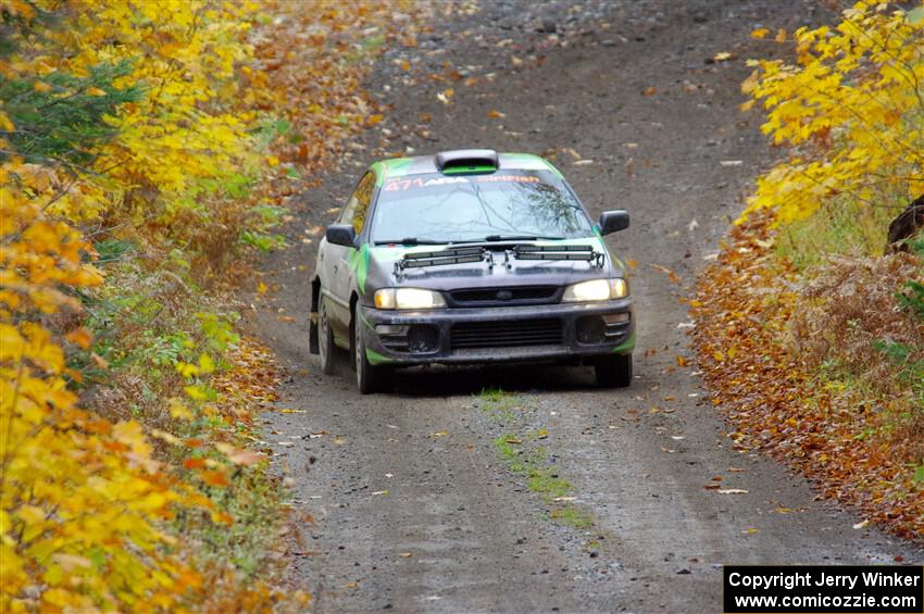 Carlos Neto / Fabio Costa Subaru 2.5RS on SS12, Trouble I.