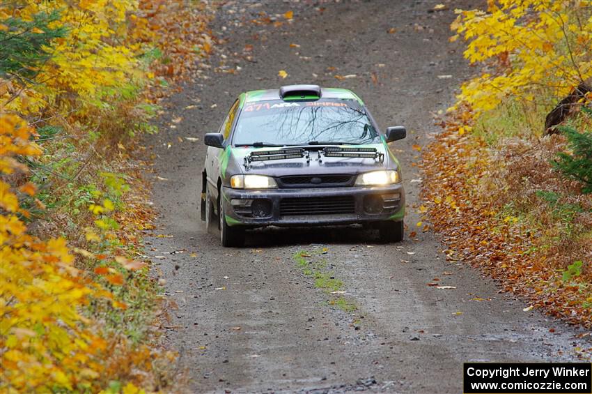 Carlos Neto / Fabio Costa Subaru 2.5RS on SS12, Trouble I.