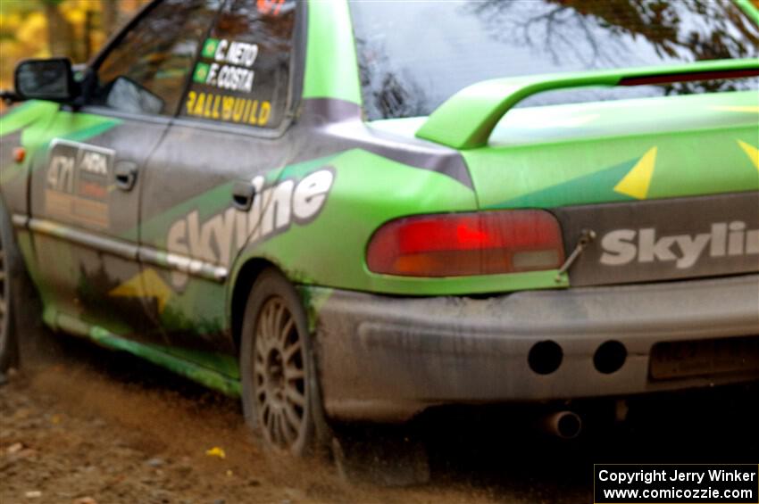 Carlos Neto / Fabio Costa Subaru 2.5RS on SS12, Trouble I.