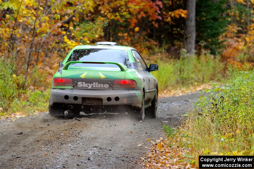 Carlos Neto / Fabio Costa Subaru 2.5RS on SS12, Trouble I.