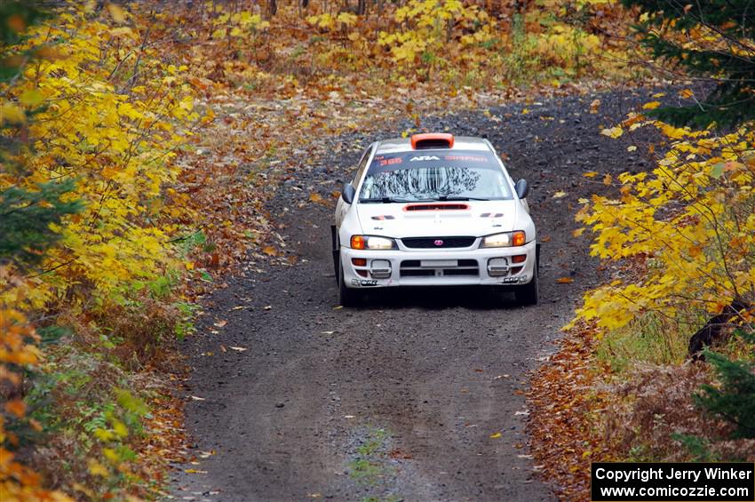 Richard Donovan / Greg Donovan Subaru Impreza on SS12, Trouble I.