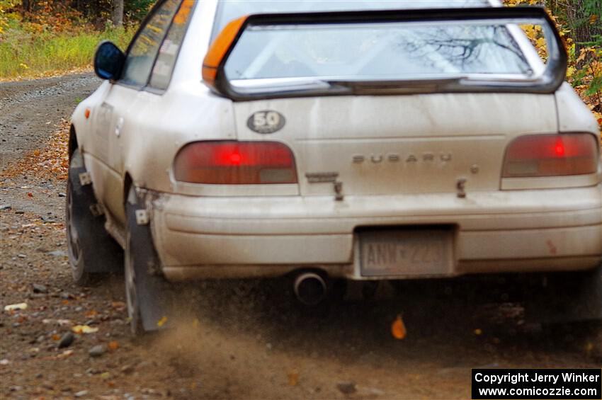 Richard Donovan / Greg Donovan Subaru Impreza on SS12, Trouble I.