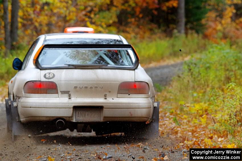 Richard Donovan / Greg Donovan Subaru Impreza on SS12, Trouble I.