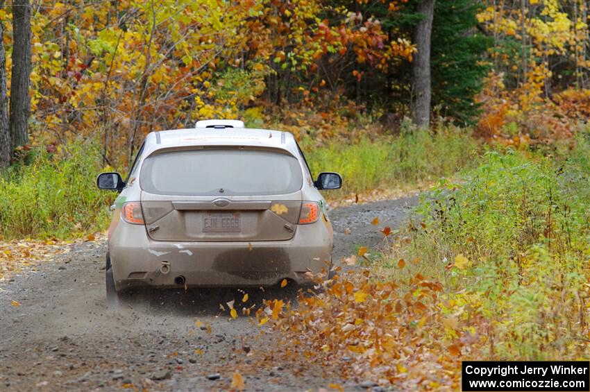 Sam Jacques / Trevor LaCombe Subaru Impreza on SS12, Trouble I.