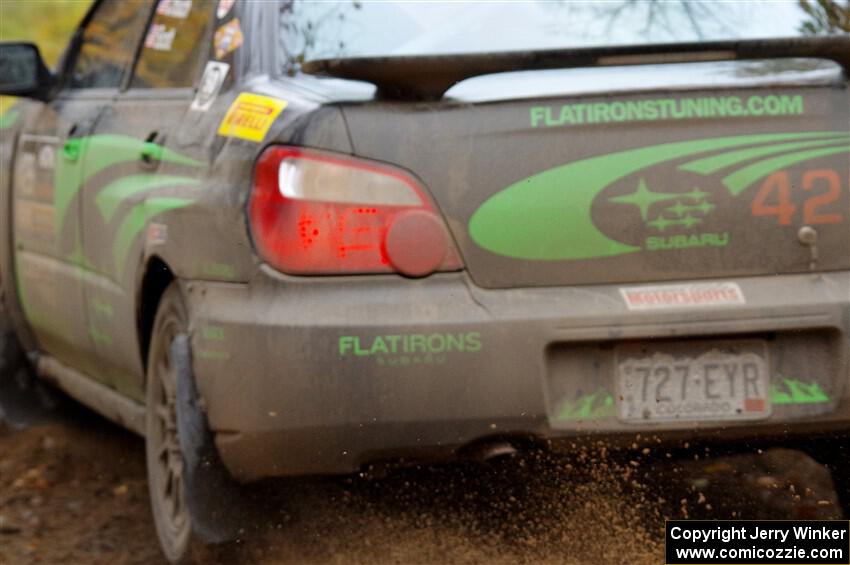 Scott Crouch / Ryan Scott Subaru WRX on SS12, Trouble I.