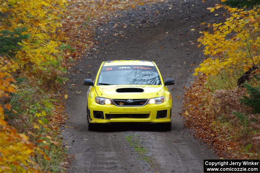 Scott Putnam / Dylan Duffy Subaru WRX STi on SS12, Trouble I.