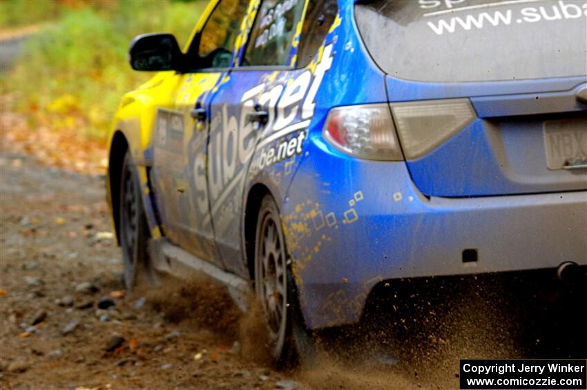 Scott Putnam / Dylan Duffy Subaru WRX STi on SS12, Trouble I.