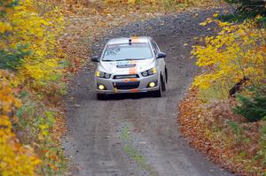 Matt Hoffman / Matt Pionk Chevy Sonic RS on SS12, Trouble I.