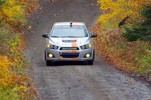 Matt Hoffman / Matt Pionk Chevy Sonic RS on SS12, Trouble I.