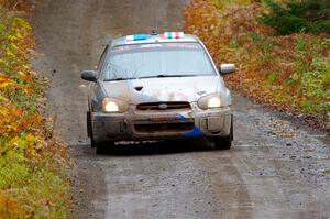 Andrew Dustman / Rachel Dustman Subaru Impreza on SS12, Trouble I.