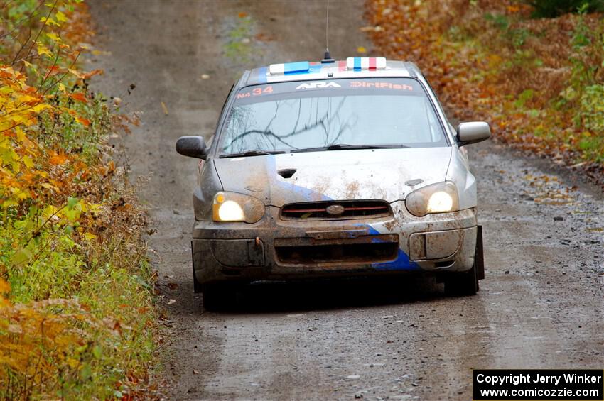 Andrew Dustman / Rachel Dustman Subaru Impreza on SS12, Trouble I.