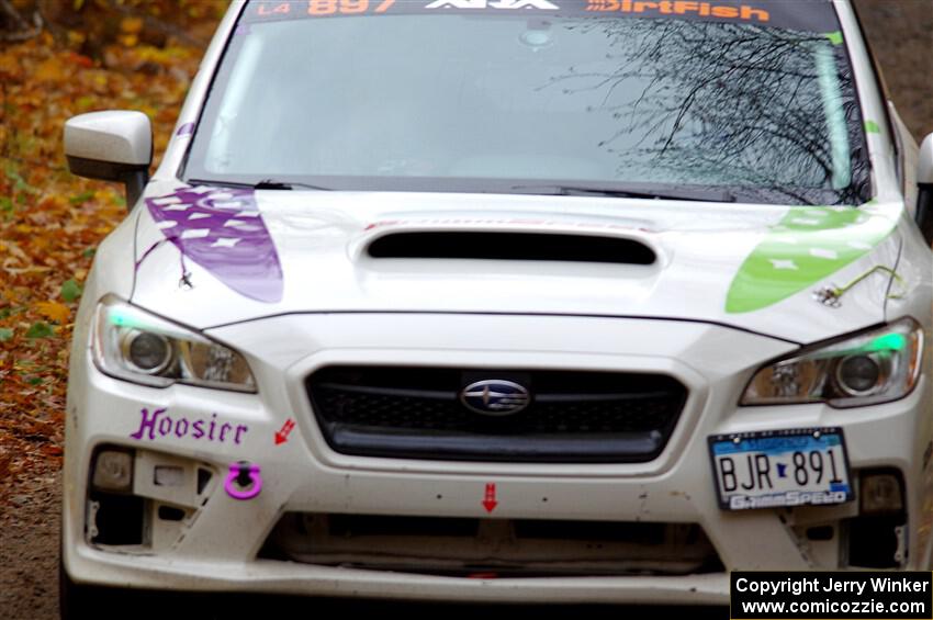 Jamey Randall / Geoff Youngdahl Subaru WRX on SS12, Trouble I.