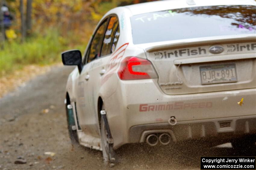 Jamey Randall / Geoff Youngdahl Subaru WRX on SS12, Trouble I.