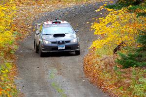 Matt James / Jackie James Subaru Impreza on SS12, Trouble I.