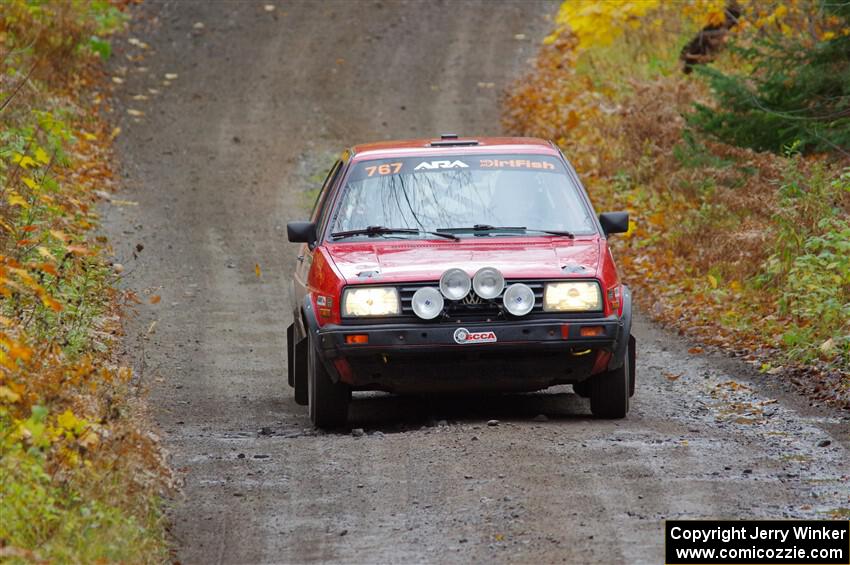 Nino Ortega / Jason Cook VW GTI on SS12, Trouble I.