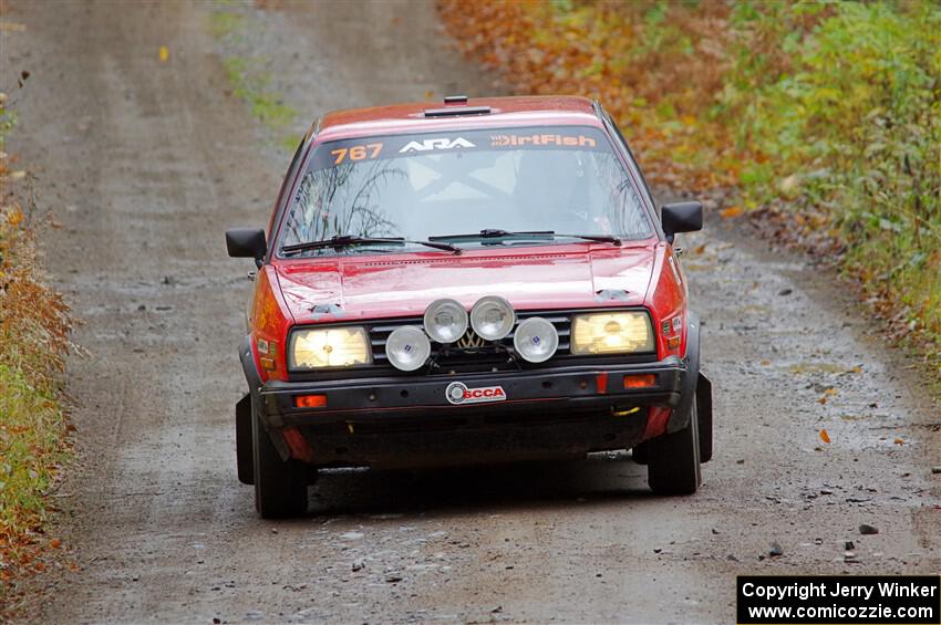 Nino Ortega / Jason Cook VW GTI on SS12, Trouble I.