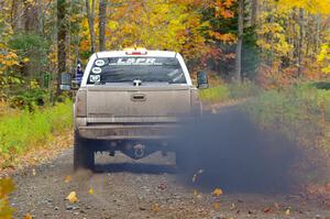 A Chevy Silverado pickup sweeps SS12, Trouble I.