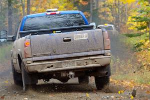 A Chevy Silverado pickup sweeps SS12, Trouble I.