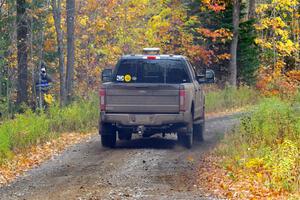 A Ford F-250 Super Duty pickup sweeps SS12, Trouble I.