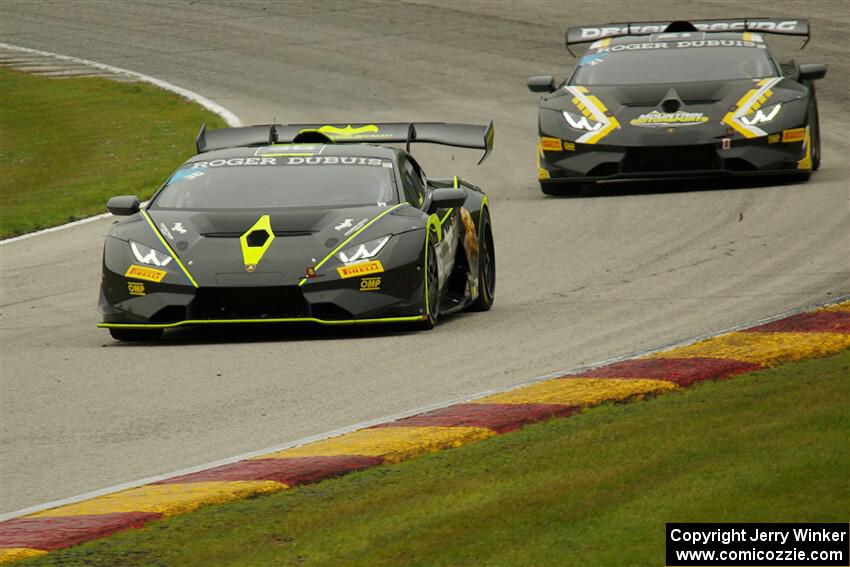 Matt Dicken's and Justin Price's Lamborghini Huracán LP 620-2 Super Trofeo EVOs