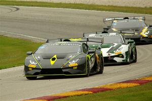 Matt Dicken's, Randy Sellari's and Justin Price's Lamborghini Huracán LP 620-2 Super Trofeo EVOs