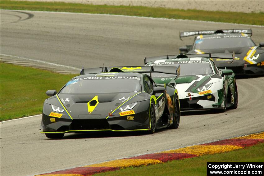 Matt Dicken's, Randy Sellari's and Justin Price's Lamborghini Huracán LP 620-2 Super Trofeo EVOs