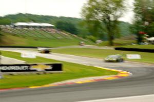 Matt Dicken's Lamborghini Huracán LP 620-2 Super Trofeo EVO spins at turn 6.