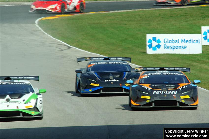 Edoardo Piscopo / Patrick Kujala and Kyle Marcelli / Danny Formal Lamborghini Huracán LP 620-2 Super Trofeo Evo2s