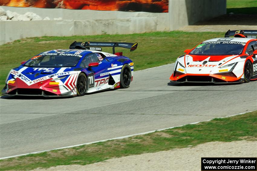 Billy Johnson's and Jeff Courtney's Lamborghini Huracán LP 620-2 Super Trofeo Evo2s