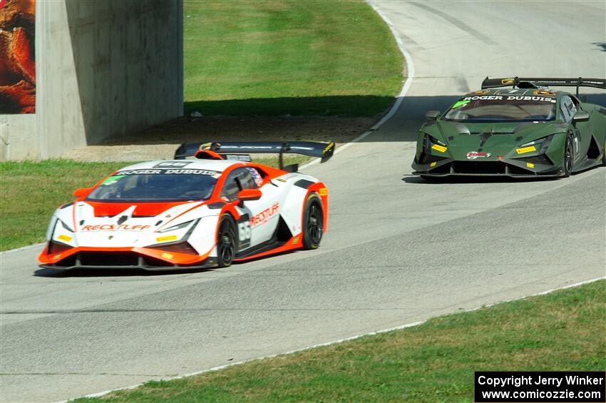 Jeff Courtney's and A.J. Muss / Caleb Bacon Lamborghini Huracán LP 620-2 Super Trofeo Evo2s