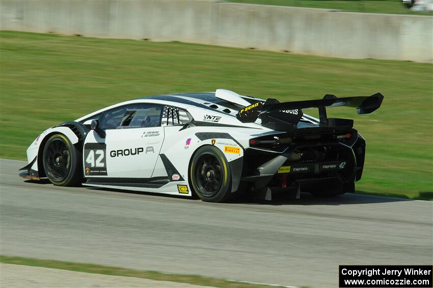 Lucas Petersson / Ashley Freiberg Lamborghini Huracán LP 620-2 Super Trofeo Evo2