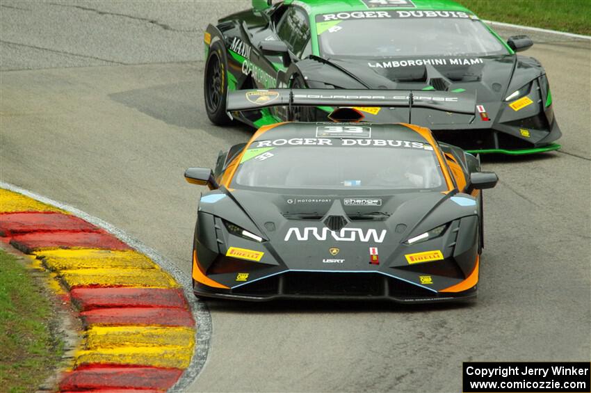 John Hennessy's and Martin Fuentes Telich / Caesar Bacarella Lamborghini Huracán LP 620-2 Super Trofeo Evo2s