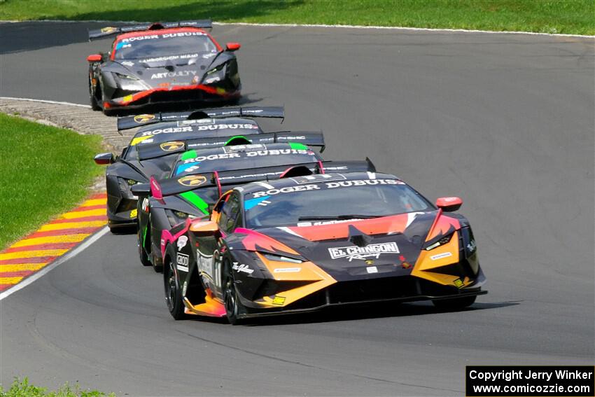 Raymond Davoudi's and Fred Roberts' Lamborghini Huracán LP 620-2 Super Trofeo Evo2s