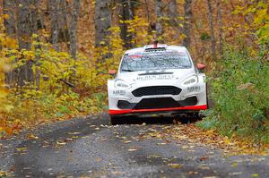 Tom Williams / Ross Whittock Ford Fiesta Rally2 on SS14, Trouble II.