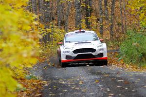 Tom Williams / Ross Whittock Ford Fiesta Rally2 on SS14, Trouble II.