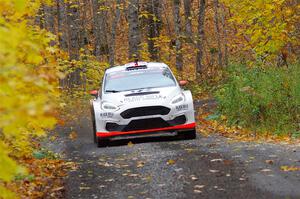 Tom Williams / Ross Whittock Ford Fiesta Rally2 on SS14, Trouble II.