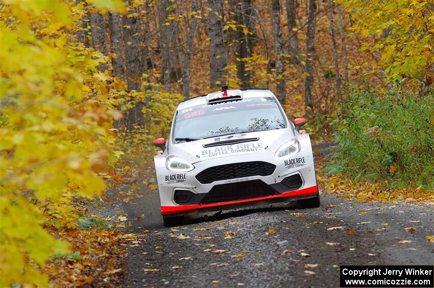 Tom Williams / Ross Whittock Ford Fiesta Rally2 on SS14, Trouble II.