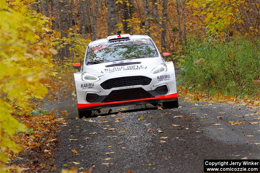 Tom Williams / Ross Whittock Ford Fiesta Rally2 on SS14, Trouble II.