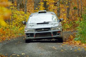 Dylan Gondyke / Sara Nonack Subaru Impreza on SS14, Trouble II.