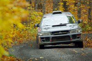 Dylan Gondyke / Sara Nonack Subaru Impreza on SS14, Trouble II.