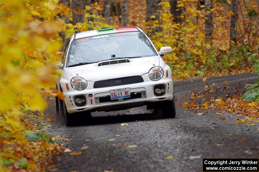 Ivo Draganov / Vladimir Yanev Subaru WRX Wagon on SS14, Trouble II.