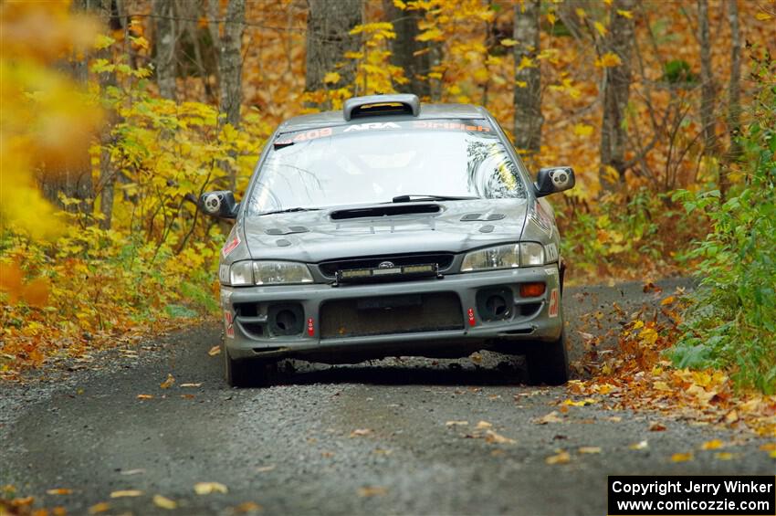 Dylan Gondyke / Sara Nonack Subaru Impreza on SS14, Trouble II.