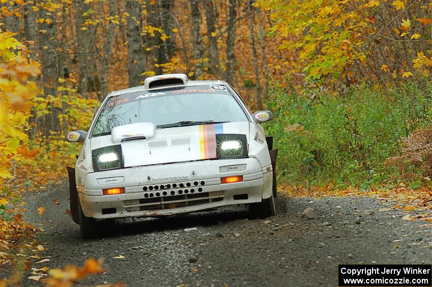 Kevin Schmidt / Kyle Roberts Mazda RX-7 on SS14, Trouble II.