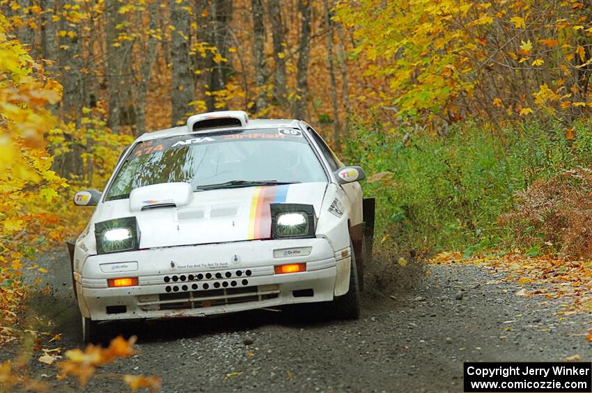 Kevin Schmidt / Kyle Roberts Mazda RX-7 on SS14, Trouble II.